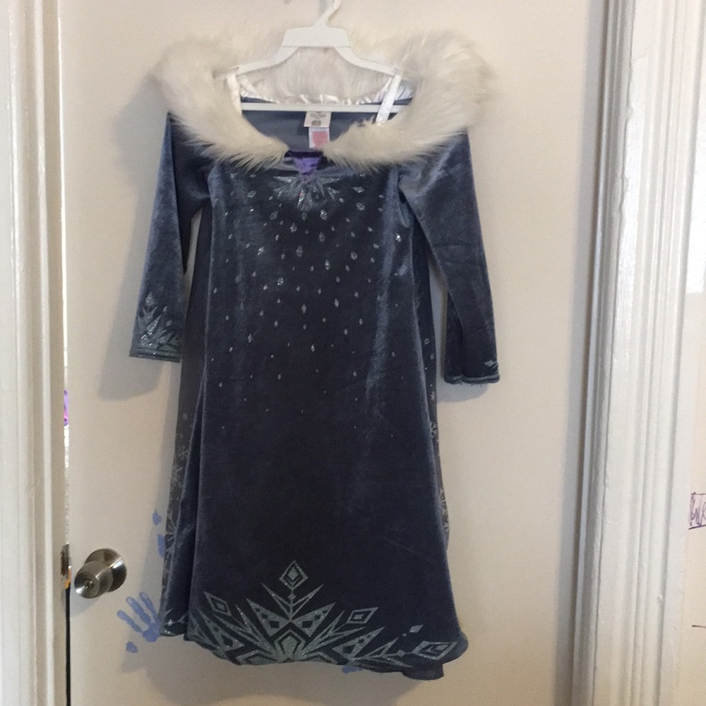 Elsa Velvet Gown with Faux Fur and Cape
